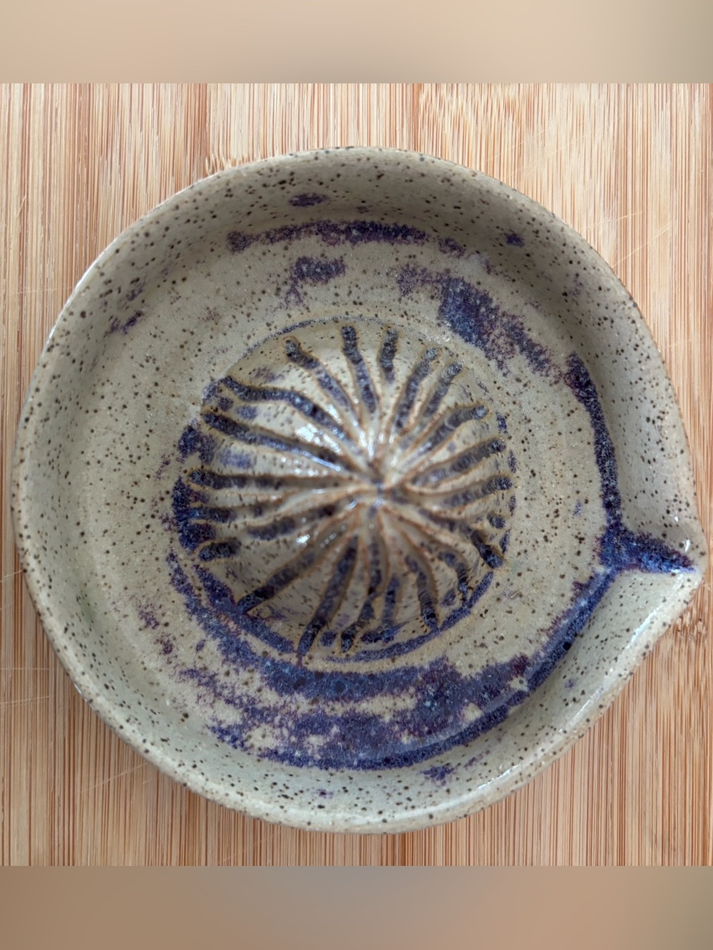 Handmade Speckled Ceramic Citrus Reamer
